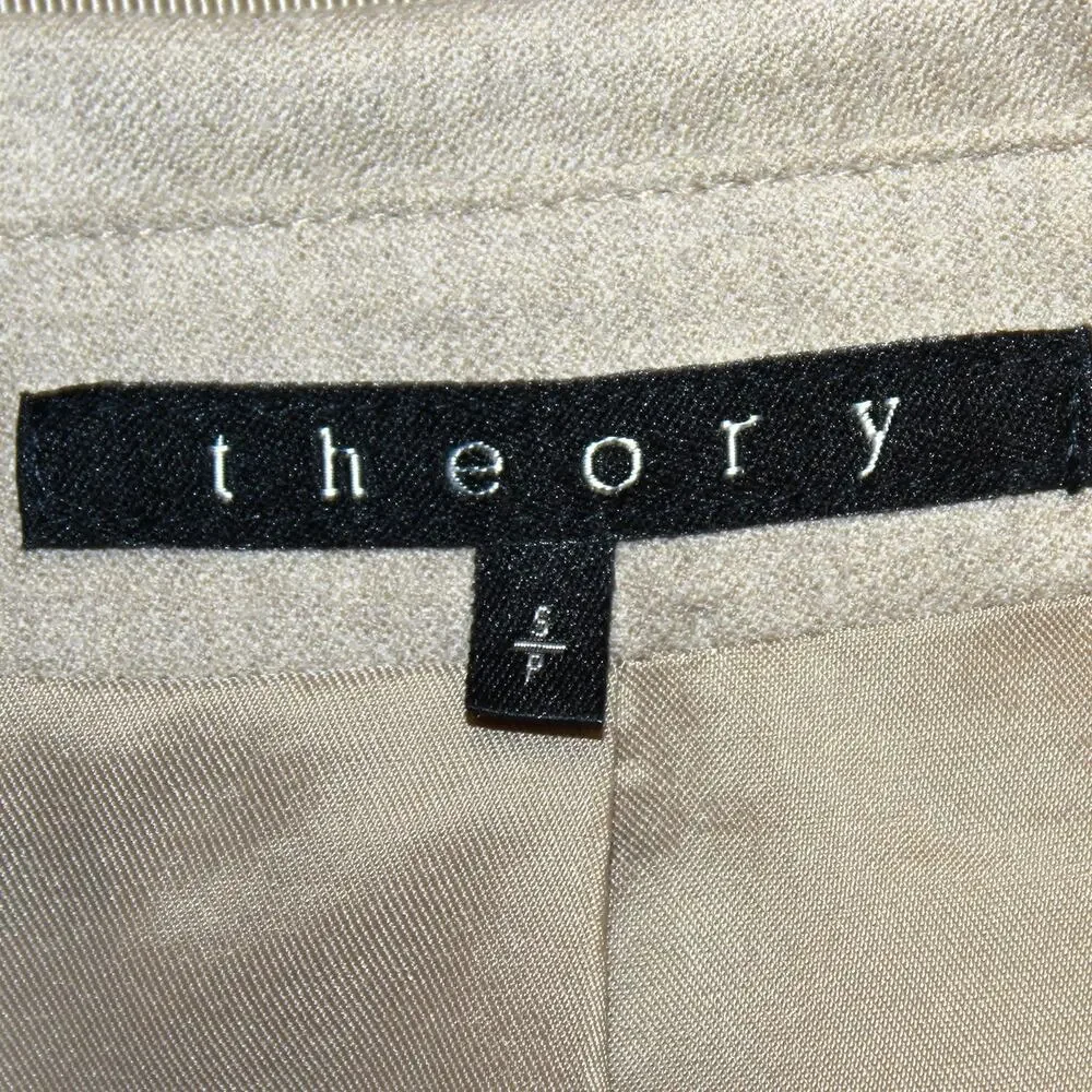 Theory Pants Suit Women's Y2K 100% Wool Quiet Luxury Minimalist Slim Fit Small